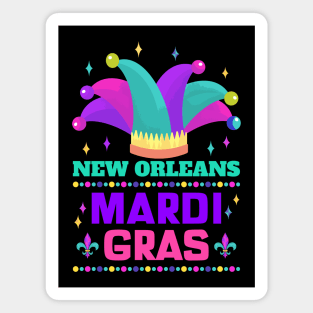 New Orleans Carnival Beads And Blings Party 2022 Mardi Gras Magnet